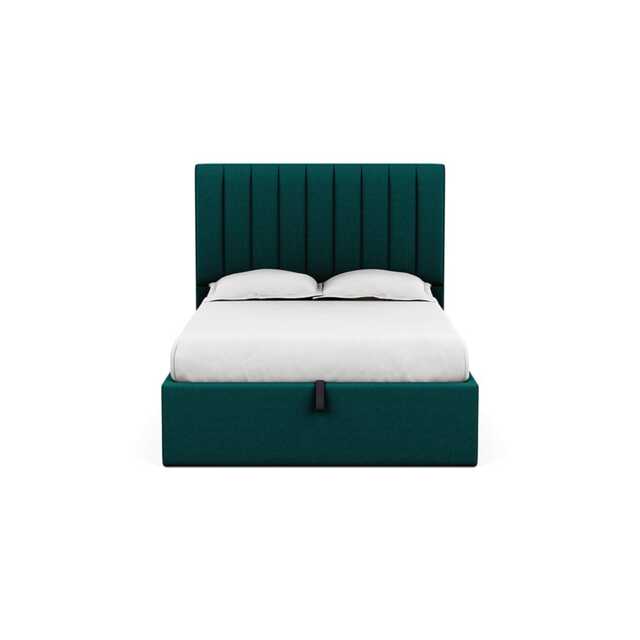 Heal's Lift Storage Divan Double Brushed Cotton Pine Black Feet