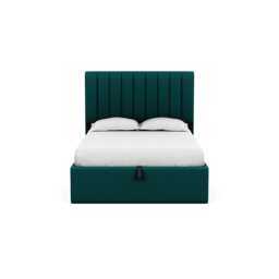 Heal's Lift Storage Divan Double Brushed Cotton Pine Black Feet