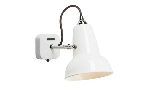 Anglepoise Original 1227 Mini Ceramic Wall Lamp Pure White