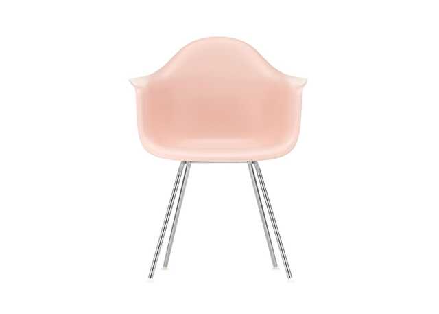 Vitra Eames DAX Armchair New Height Pale Rose Chrome Base - image 1