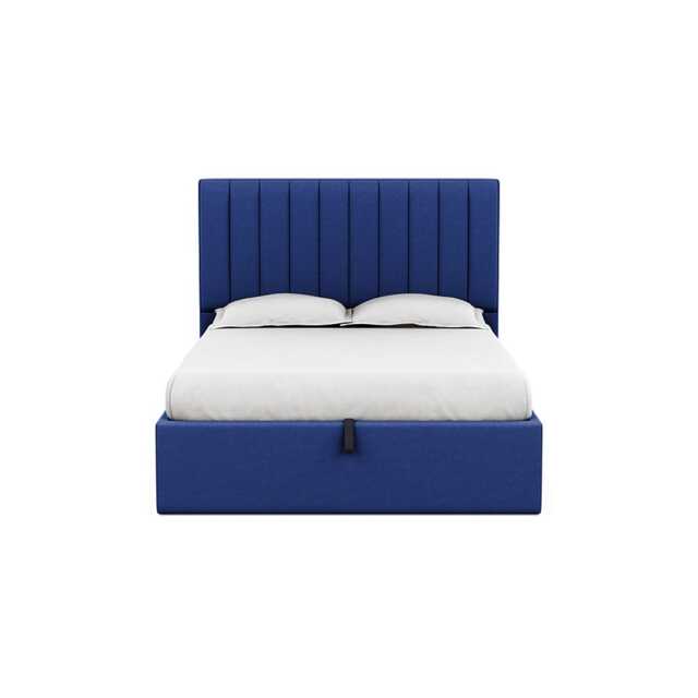 Heal's Lift Storage Divan King Brushed Cotton Pine Natural Feet