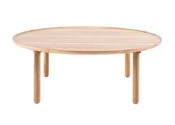 Gazzda Mu Coffee Table Round 100cm White Oiled Oak