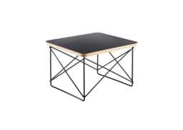 Vitra Occasional Table LTR Black with Basic Dark Legs