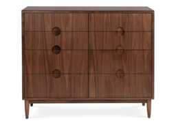 Heal's Amira 8 Drawer Wide Chest Walnut