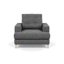 Heal's Mistral Armchair Melton Wool Shale Natural