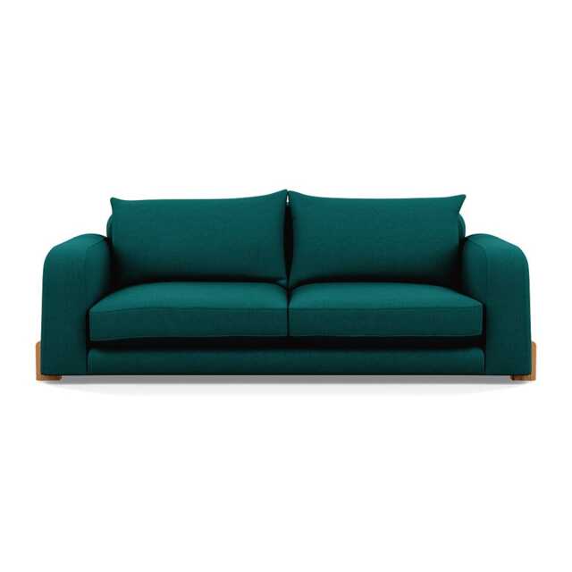 Heal's Nuvola 4 Seater Sofa Brushed Cotton Pine Natural Oak Feet