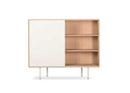 Gazzda Fina Dresser 118 With Doors Oak Mushroom