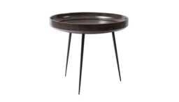 Mater Bowl Table Large Smoked Grey Mango Wood