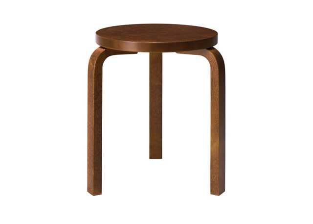 Stool 60 Walnut Stained Birch