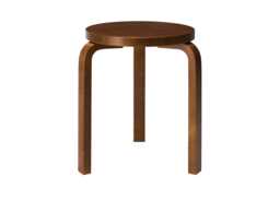 Stool 60 Walnut Stained Birch
