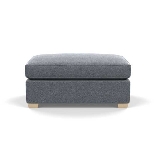 Heal's Torino Footstool Boucle Steel Natural Feet