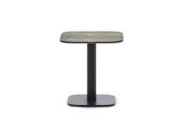 Vincent Sheppard Kodo Outdoor Side Table Fossil Grey Ceramic Flint Top