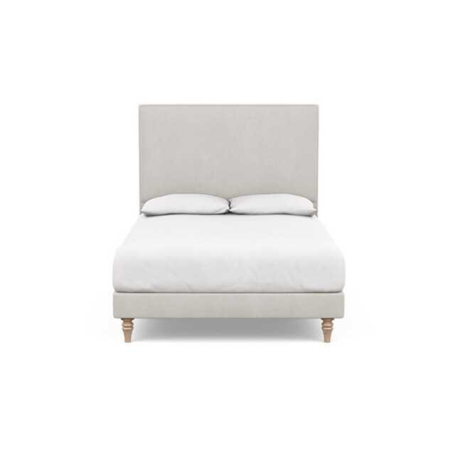 Heal's Shallow Divan Double Capelo Linen-Cotton Sea Salt Light Turned Feet - image 1