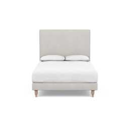 Heal's Shallow Divan Double Capelo Linen-Cotton Sea Salt Light Turned Feet