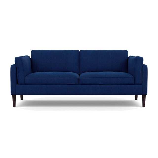 Heal's Sonno 3 Seater St Moritz Wool Navy Wenge Black Feet