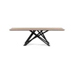 Heal's Vienna Dining Table 240x100cm Grey Oiled Oak Chamfered Edge Not Filled
