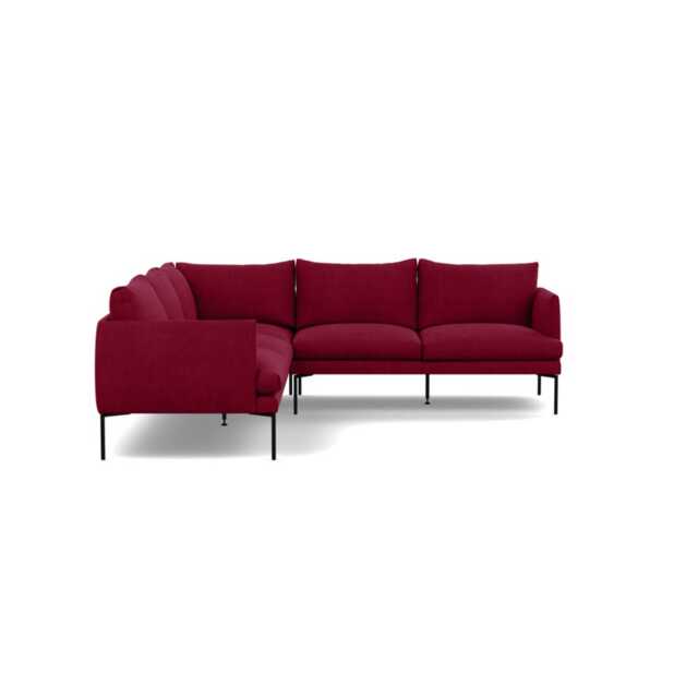 Heal's Matera Large Corner Sofa St Moritz Wool Red