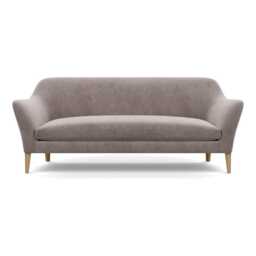 Heal's Wallis 4 Seater Sofa Smart Luxe Velvet Mushroom Tinted Ash Feet - thumbnail 1