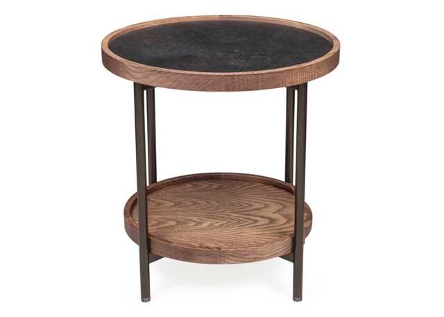 Porada Koster Side Table 50cm Ash Canapa Stained Oxide Black Rock