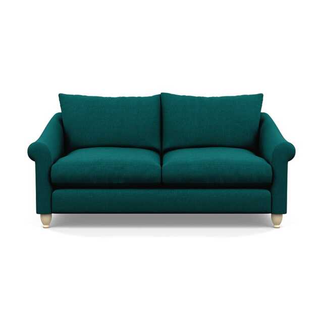 Heal's Devon 3 Seater Sofa Brushed Cotton Pine Natural Feet