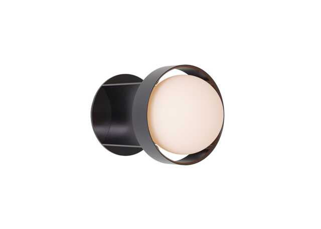 Tala Loop Wall Light Dark Grey Small with Sphere III Bulb - image 1