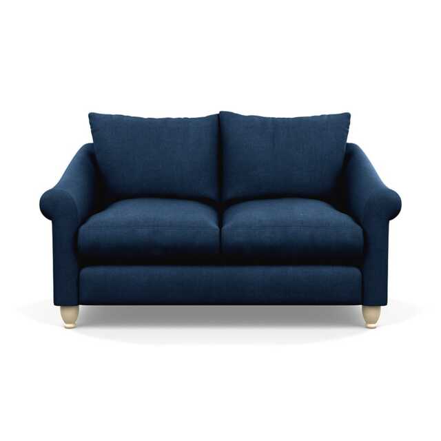 Heal's Devon 2 Seater Sofa Capelo Linen-Cotton Inkspot Natural Feet - image 1