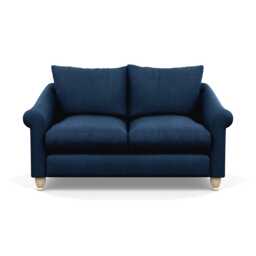 Heal's Devon 2 Seater Sofa Capelo Linen-Cotton Inkspot Natural Feet