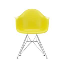 Vitra Eames DAR Armchair New Height Mustard Chrome Legs - thumbnail 1