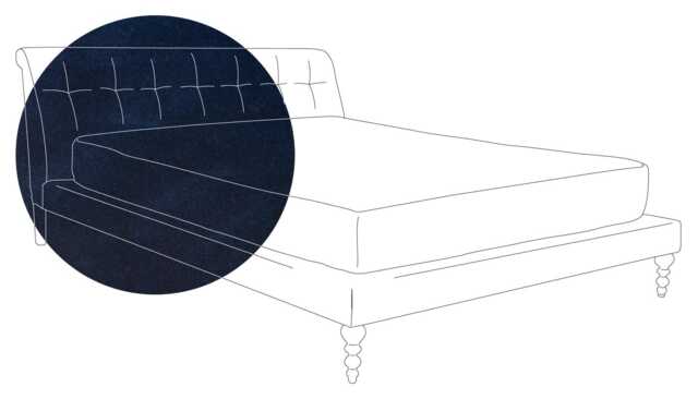 Scp Oscar Bed Super King Velvet Midnight