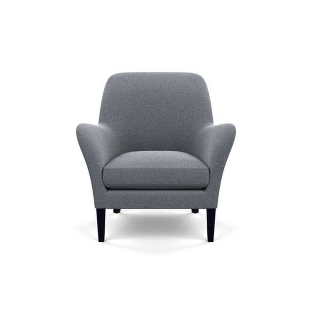 Heal's Wallis Armchair Boucle Steel Black Painted Oak Feet