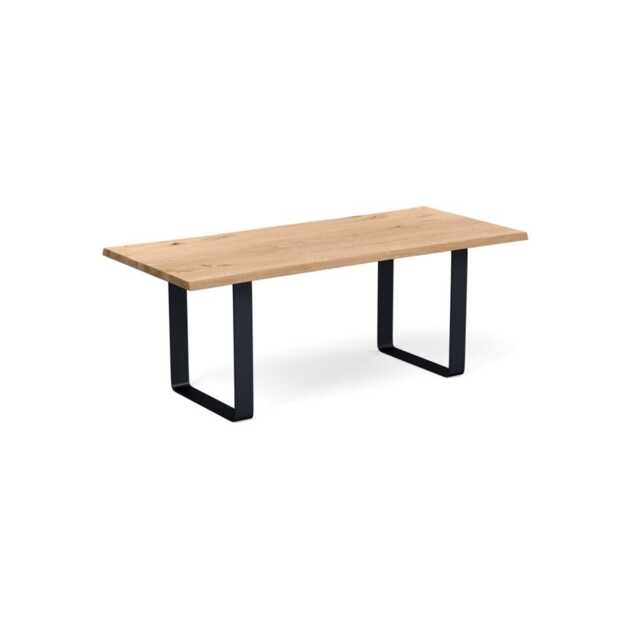 Heal's Prague Table 200x90cm Blonde Oak Natural Edge Filled