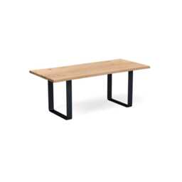 Heal's Prague Table 200x90cm Blonde Oak Natural Edge Filled