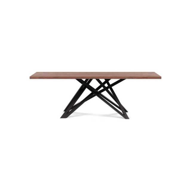 Heal's Vienna Dining Table 220x90cm Oiled Walnut Straight Edge Not Filled