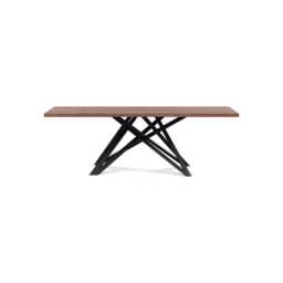 Heal's Vienna Dining Table 220x90cm Oiled Walnut Straight Edge Not Filled