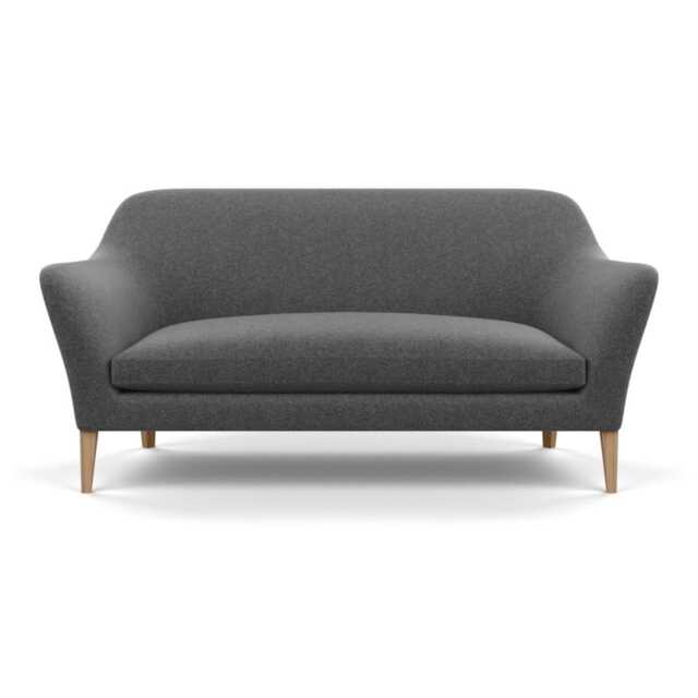 Heal's Wallis 3 Seater Sofa Melton Wool Granite Tinted Ash