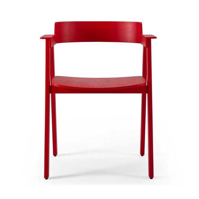 Gazzda Flip Dining Chair Oak Red