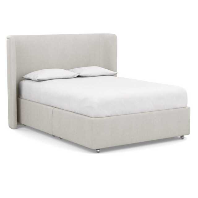 Heal's Deep Divan King 2 Footend Capelo Linen Cotton Sea Salt - image 1