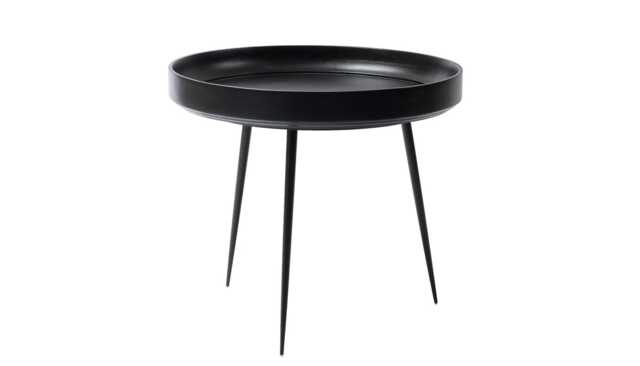 Mater Bowl Table Large Black Stained Mango Wood