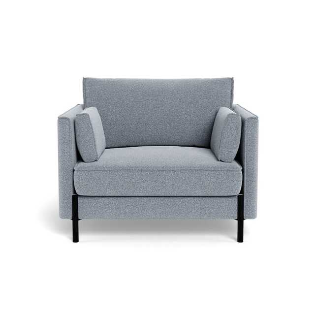 Heal's Tortona Armchair Boucle Steel Black Feet