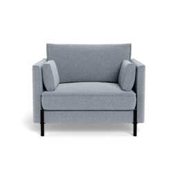 Heal's Tortona Armchair Boucle Steel Black Feet