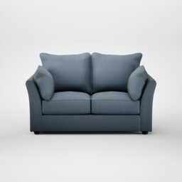 Heal's Tailor 2 Seater Sofa Smart Cotton Linen Celestial Walnut Stained Feet