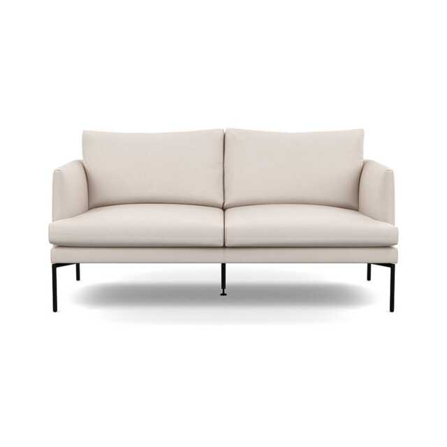 Heal's Matera 2 Seater Sofa Siena Cotton Natural Black Feet - image 1