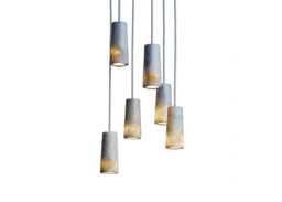 Case Core Six Pendant Light Cluster Carrara Marble