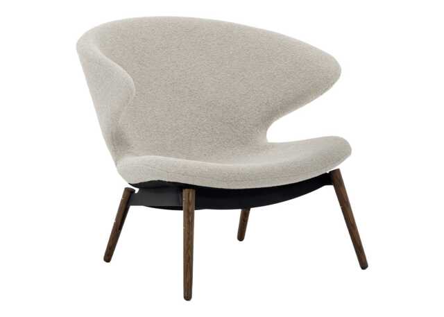 Case Ella Lounge Chair in Walnut and Boucle Chalk