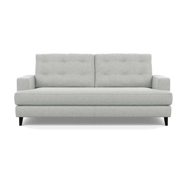 Heal's Mistral 3 Seater Sofa Melton Wool Limestone Black Feet