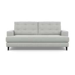 Heal's Mistral 3 Seater Sofa Melton Wool Limestone Black Feet