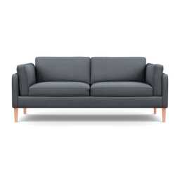 Heal's Sonno 3 Seater Siena Cotton Shale Grey Natural Feet