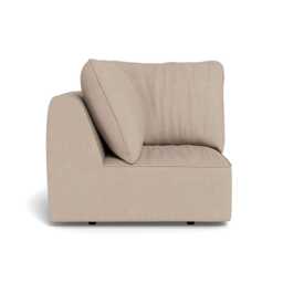 Heal's Morven Corner Unit Boucle Tweed Pearl Black Feet