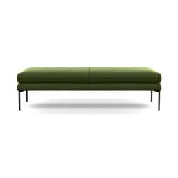 Heal's Matera Bench 160cm Nobilis Velvet Leaf Black Feet