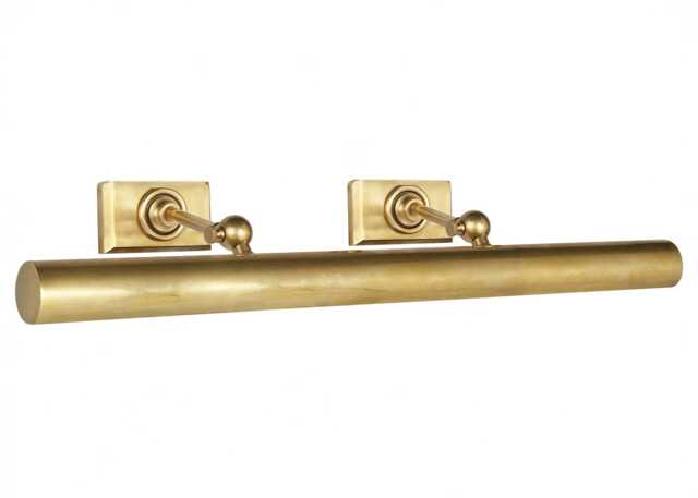 "Visual Comfort Cabinet Maker's Picture Wall Light Antique Brass 24"""